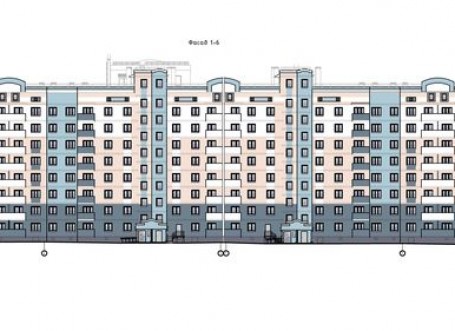 Многоквартирный 4-х секционный 8 этажный кирпичный жилой дом в г. Ливны Орловской области